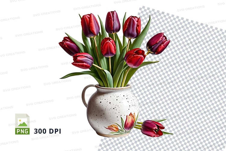 Tulips Clipart Image 18