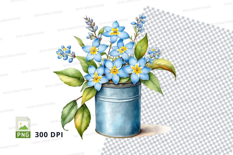 Chocolate chip cookie dough in blue bowl mockup