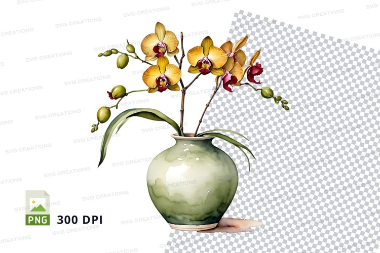 Orchid Clipart Image 12