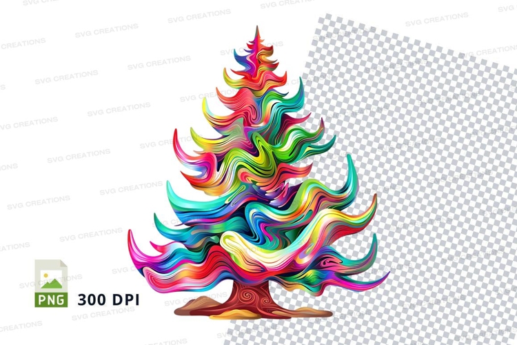 Abstract christmas tree clipart png