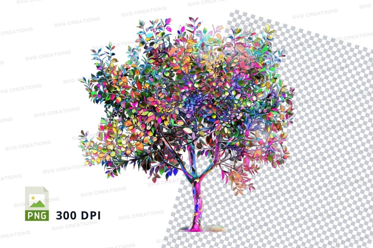 Colorful tree clipart png