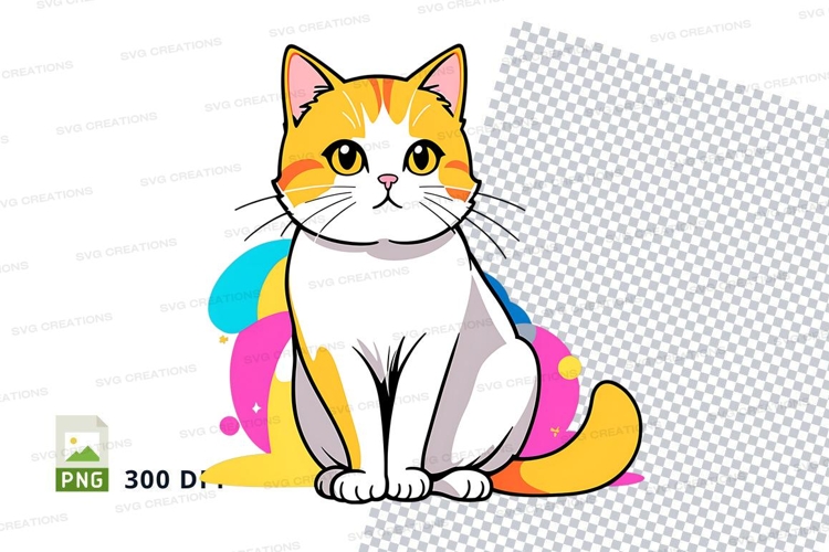 Cartoon cat clipart png