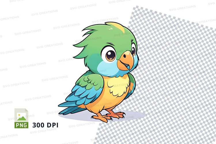 Cartoon parrot clipart png
