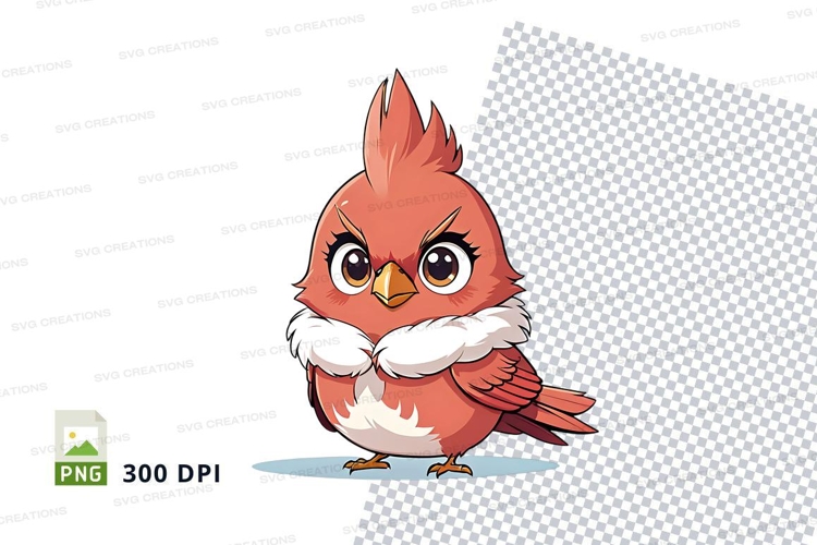 Cartoon cardinal bird clipart png