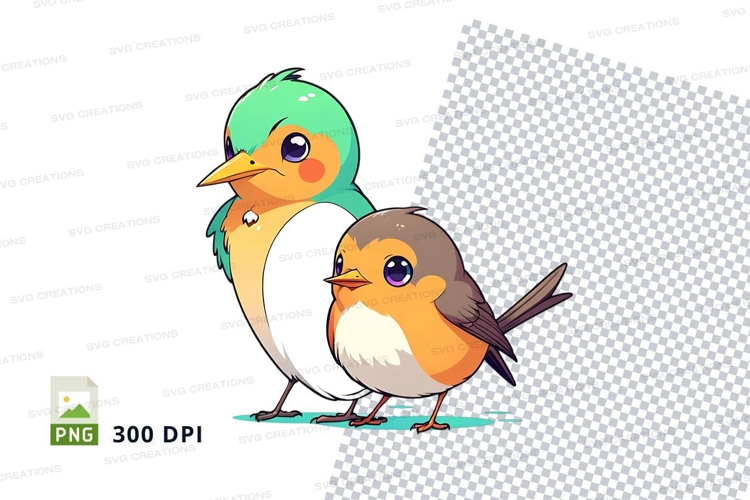 Cartoon birds clipart png