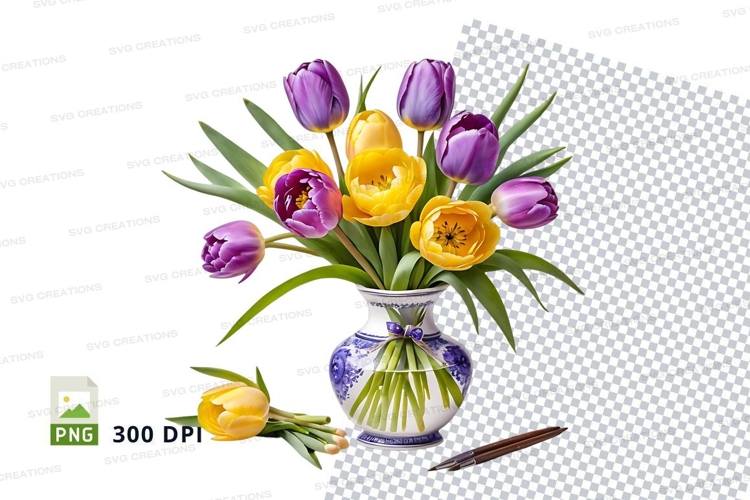 Tulips Clipart Image 22