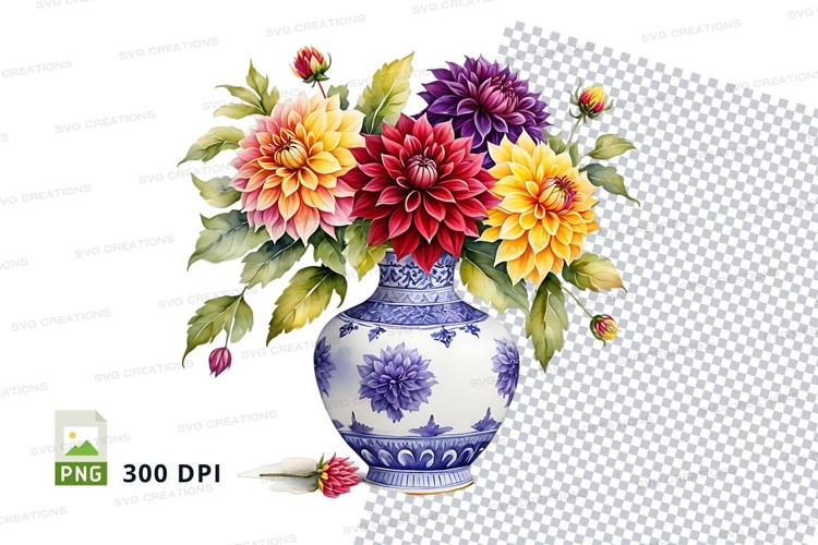 Blue Flowers Clipart Image 24