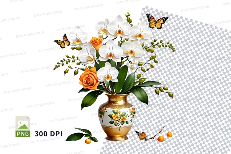 Blue Flowers Clipart Image 13