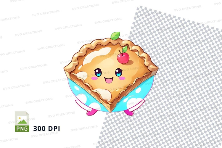 Cute apple pie clipart png