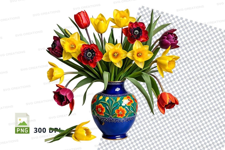 Blue Flowers Clipart Image 14