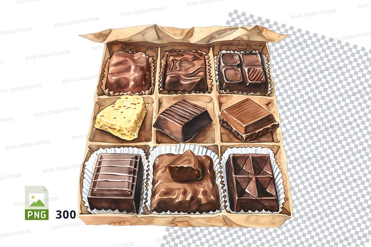 Chocolate box mockup