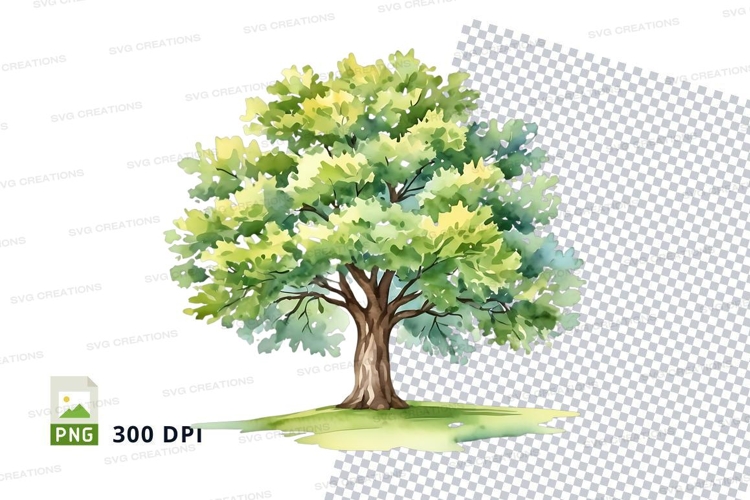 Watercolor Leaves Clipart Image 3