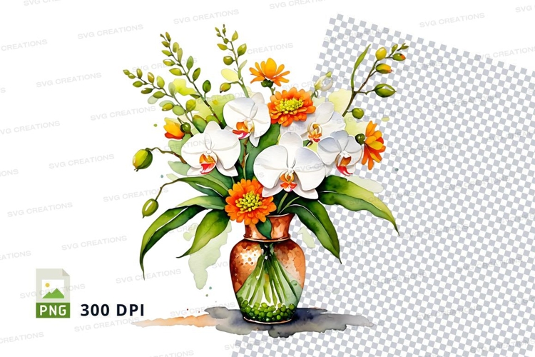 Orchid Clipart Image 24
