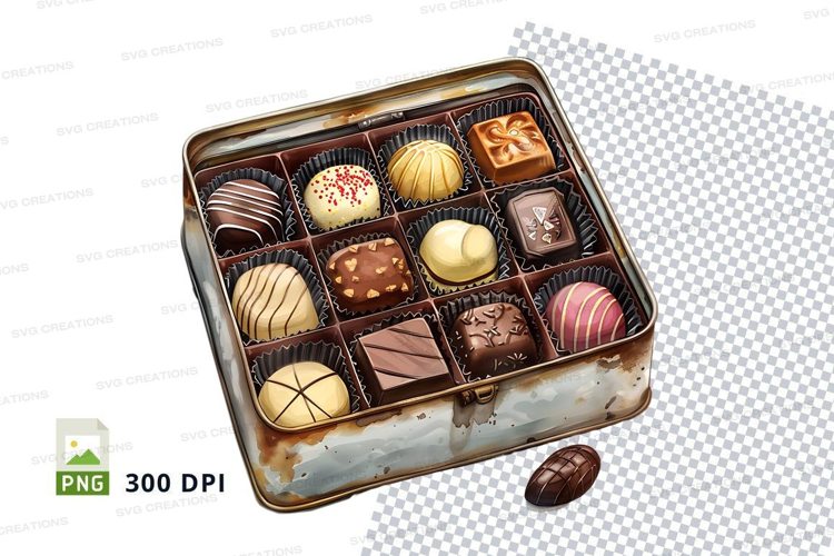 Chocolate box mockup