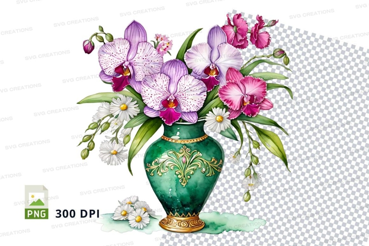 Orchid Clipart Image 20