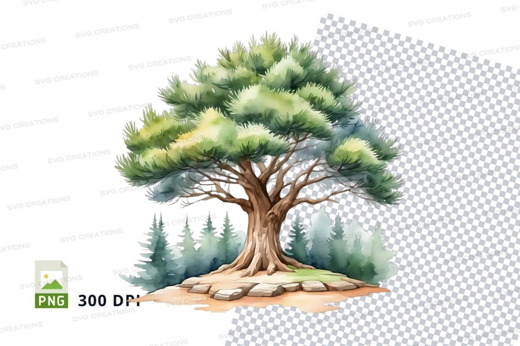 Watercolor Leaves Clipart Image 7