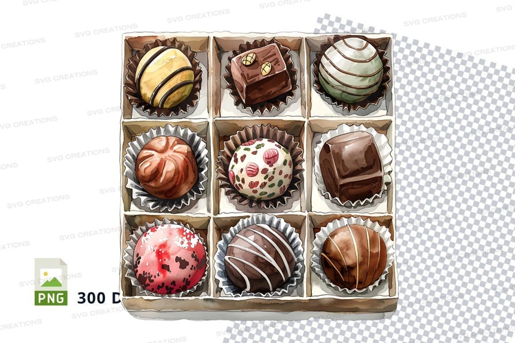 Chocolate box mockup