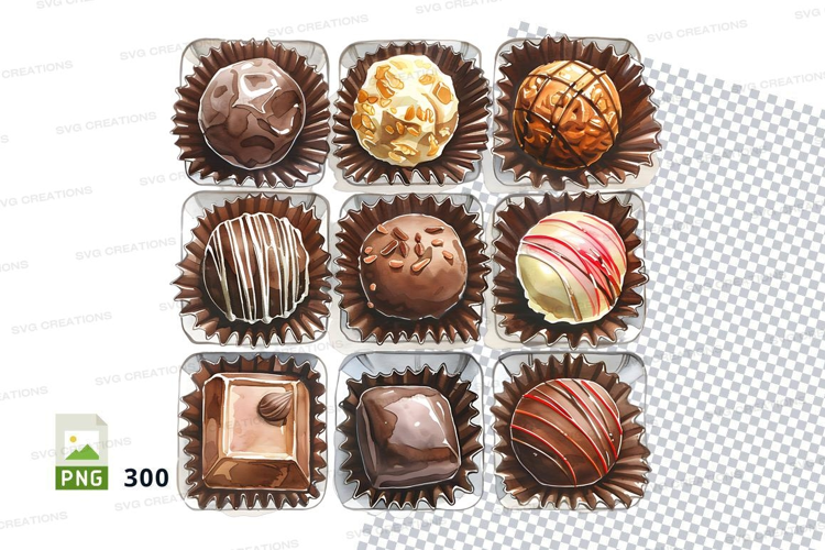Chocolate bonbon packaging mockup