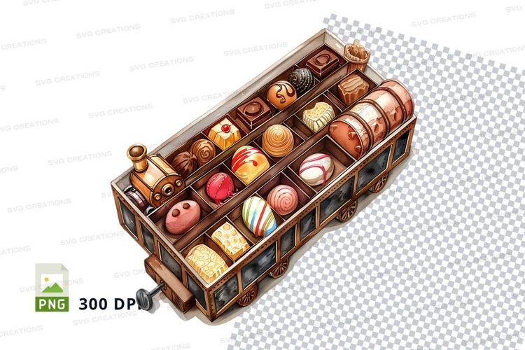 Chocolate box mockup