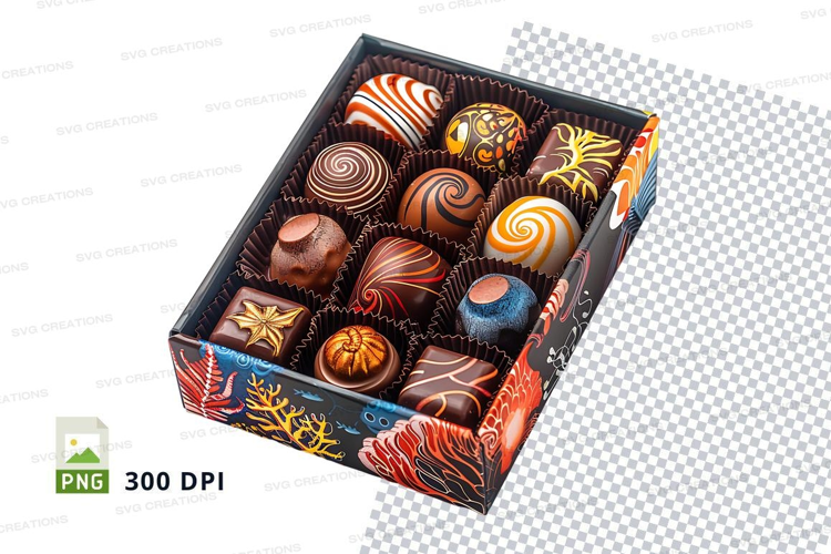 Chocolate box mockup