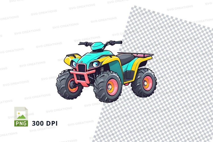 Cartoon atv mockup example image 1