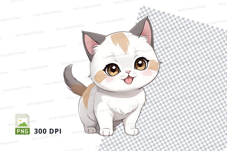 Cartoon kitten clipart png