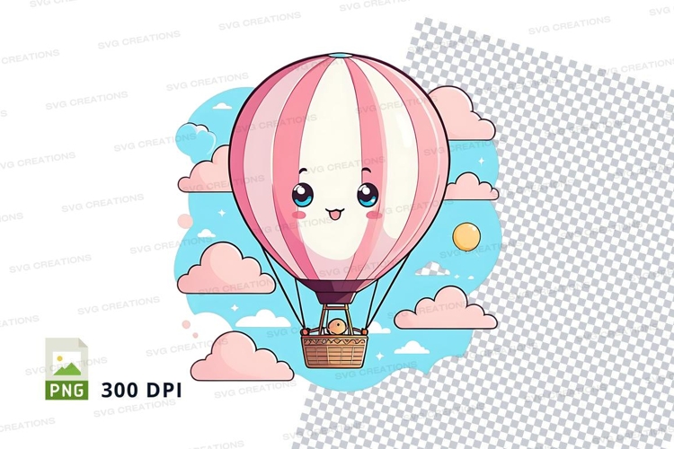 Hot air balloon clipart png