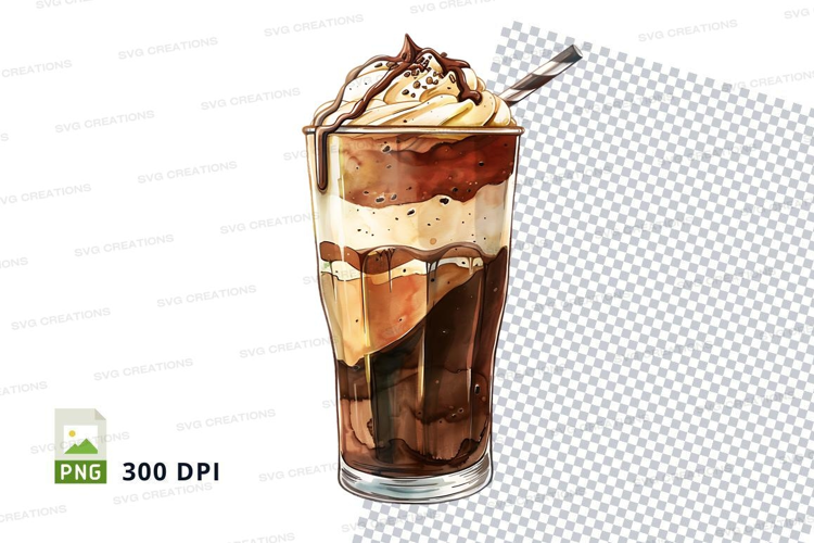 Iced coffee drink mockup