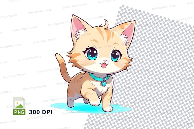 Cartoon kitten clipart png