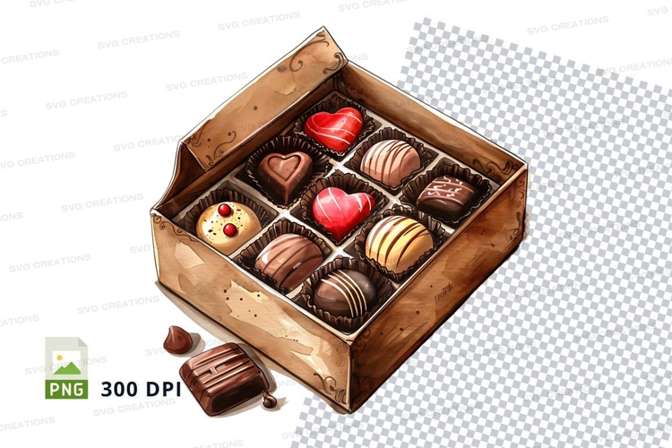 Chocolate box mockup