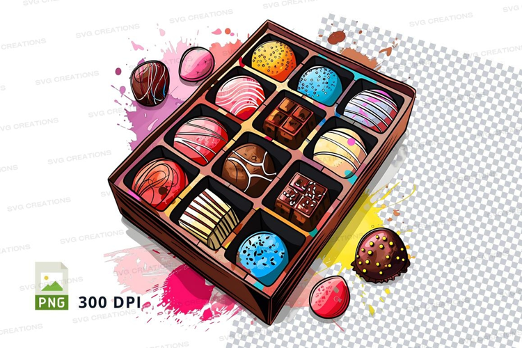 Chocolate box mockup