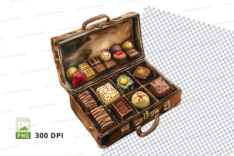 Chocolate box mockup