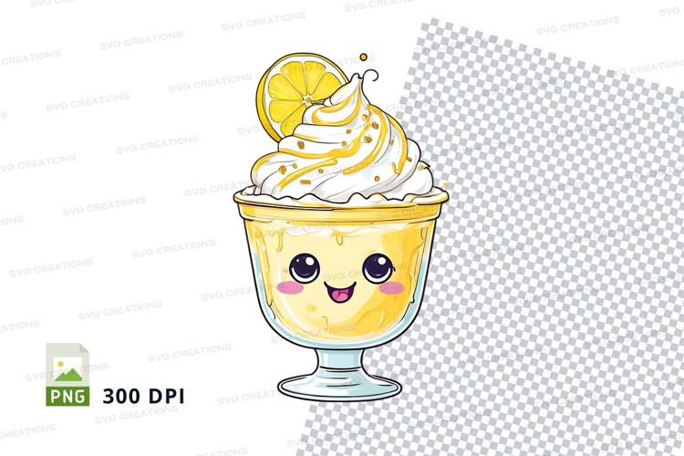 Lemon dessert clipart png
