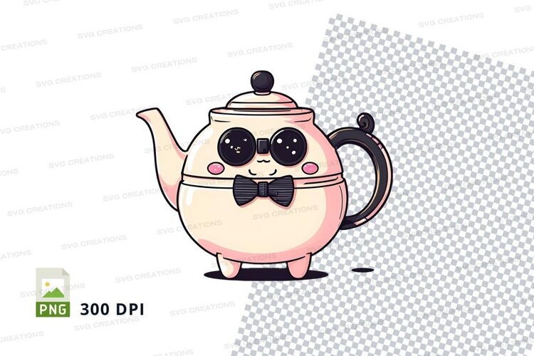 Cartoon teapot clipart png example image 1