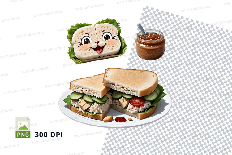 Sandwich mockup with jam