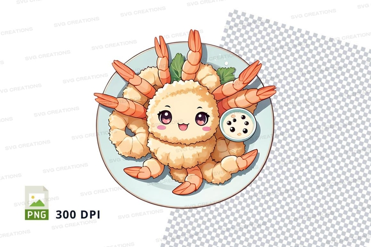 Cute sushi platter clipart png