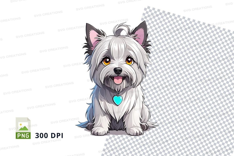Cartoon yorkshire terrier clipart png