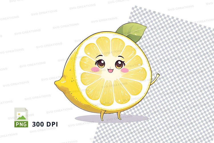 Lemon character clipart png