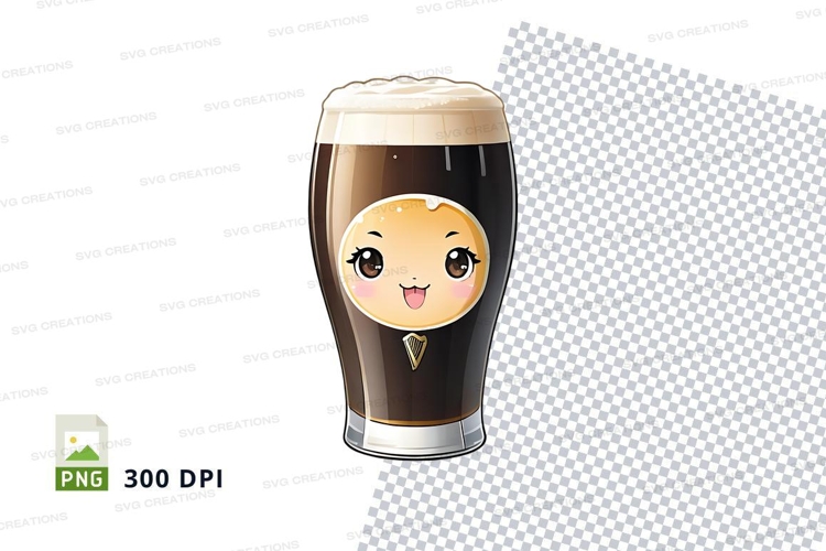 Cute beer glass clipart png