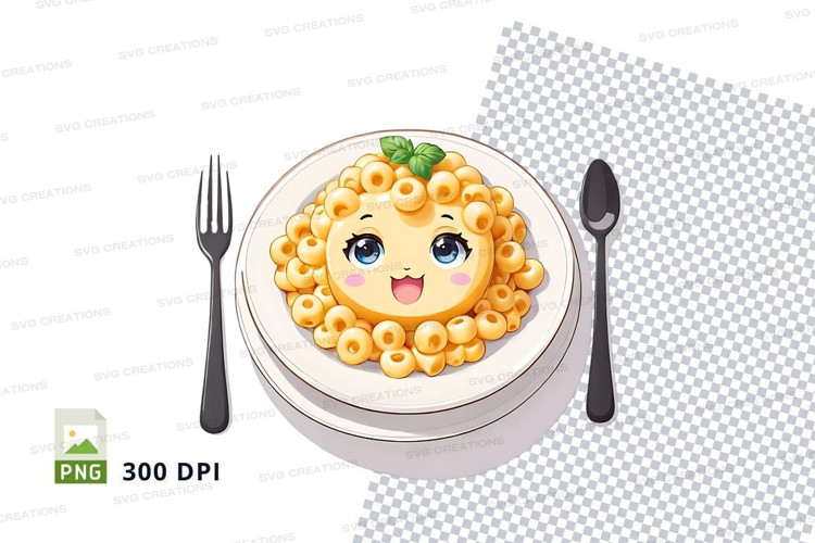 Cereal bowl with cartoon character mockup