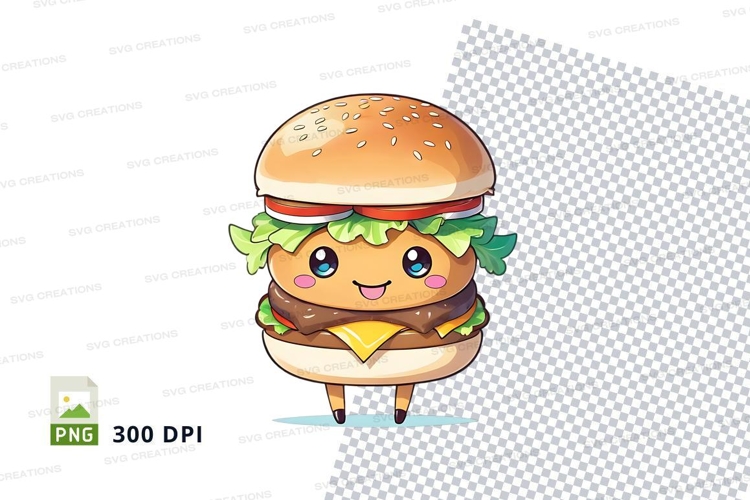 Cartoon hamburger clipart png