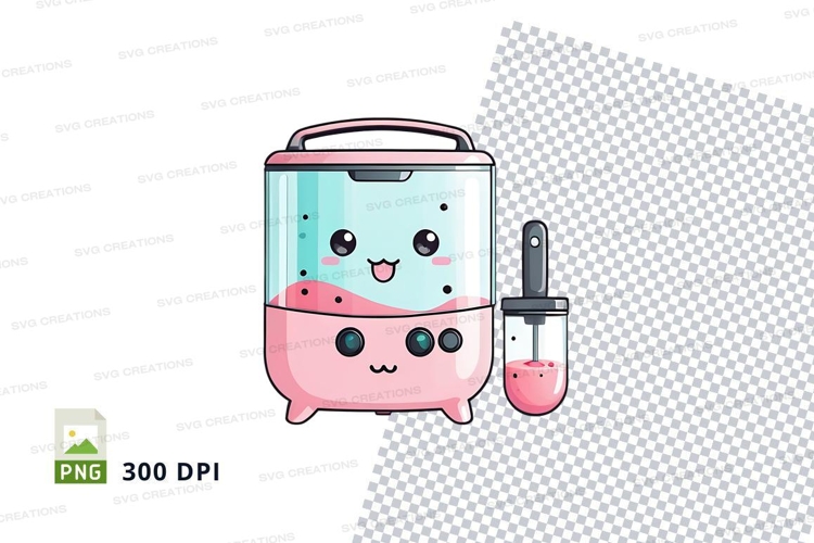 Kawaii toaster mockup