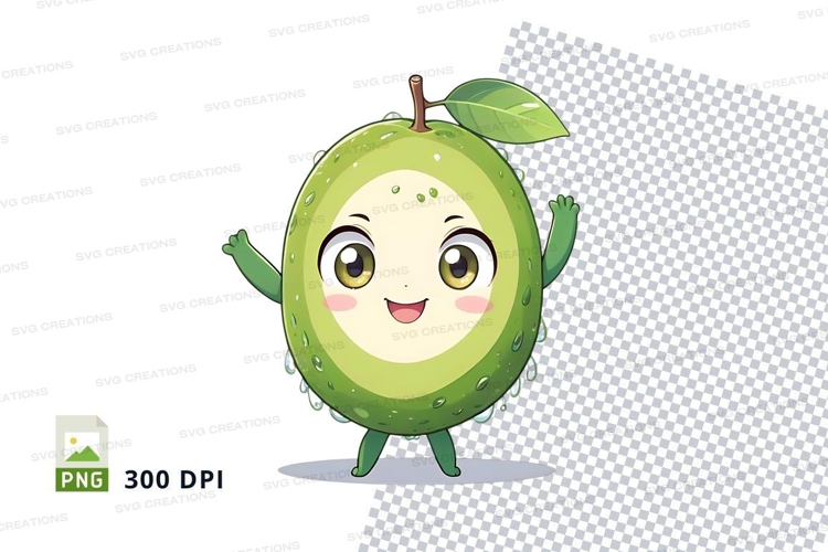 Cartoon lime character clipart png