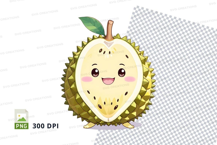 Cute durian fruit clipart pngdurian, fruit, clipart, cute, s