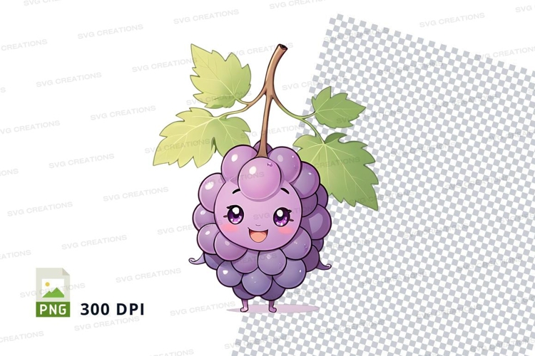 Cartoon grape clipart png