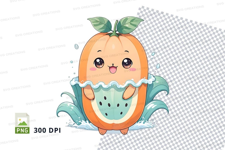 Cute cartoon pumpkin clipart png