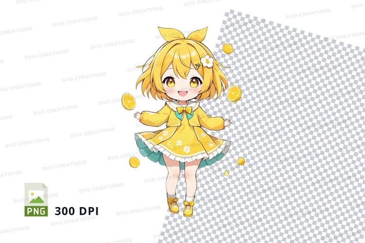 Anime girl clipart png