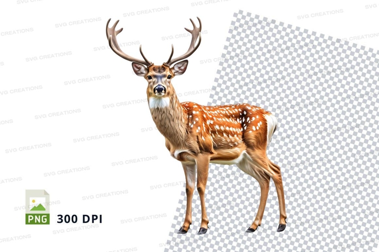 Majestic deer clipart isolated transparent background wildli