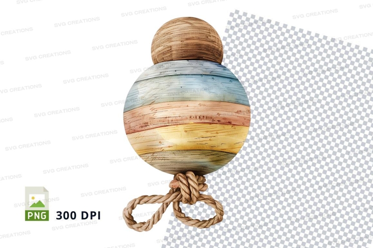 Handcrafted wooden teapot clipart isolated on white backgrou