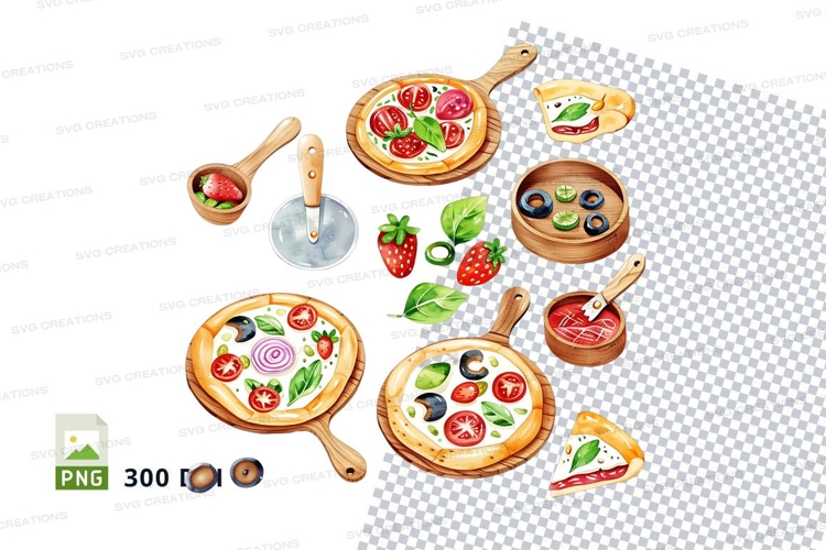 Pizza Toppings Clipart Image 6